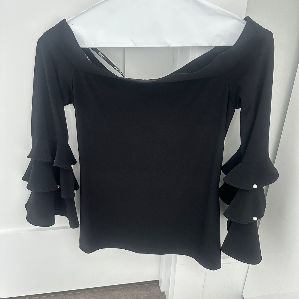 Chic Joseph Ribkoff Off Shoulder Top - Picture 2 of 2